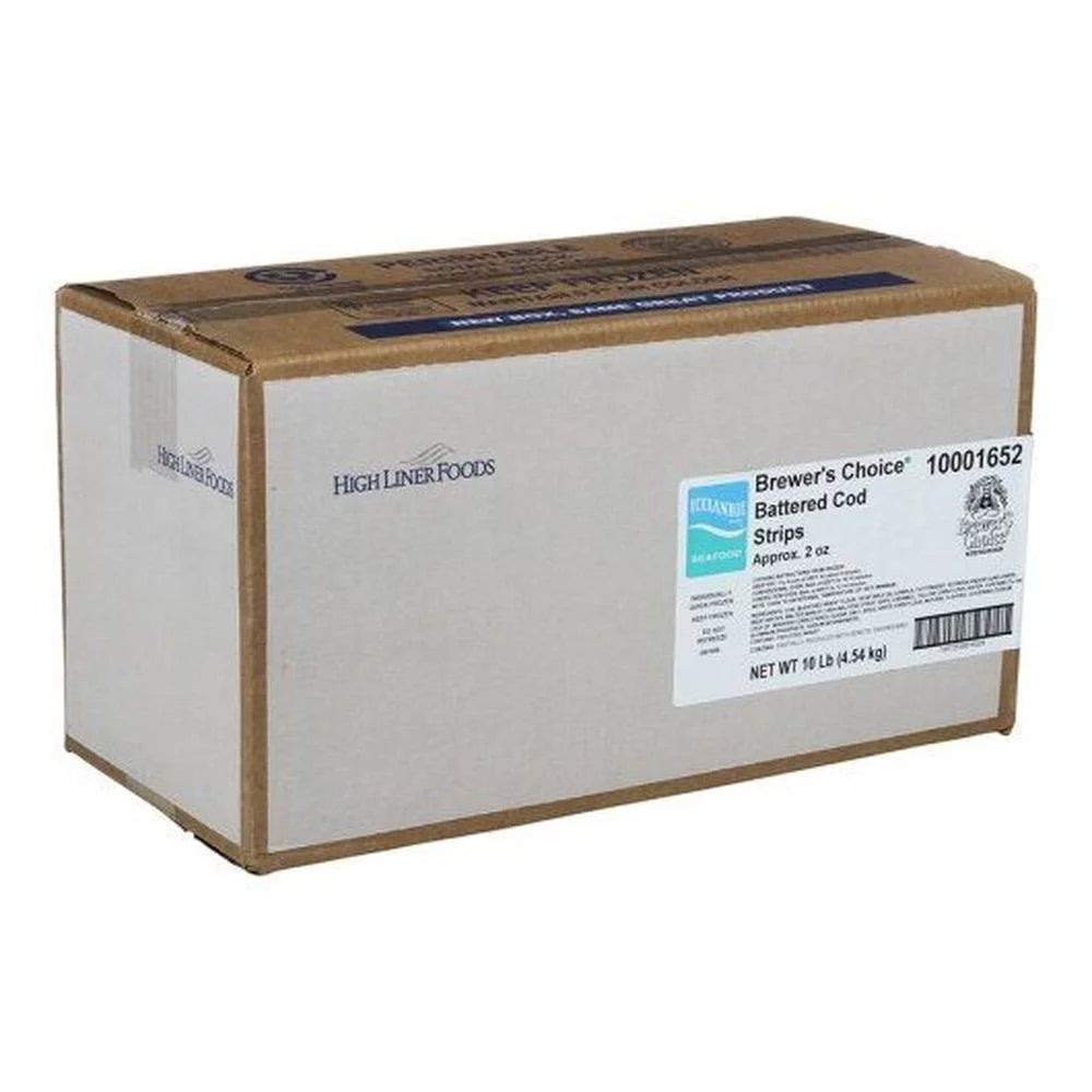 Battered Cod Fillet Strip 2 Ounce 5 Pound B3004