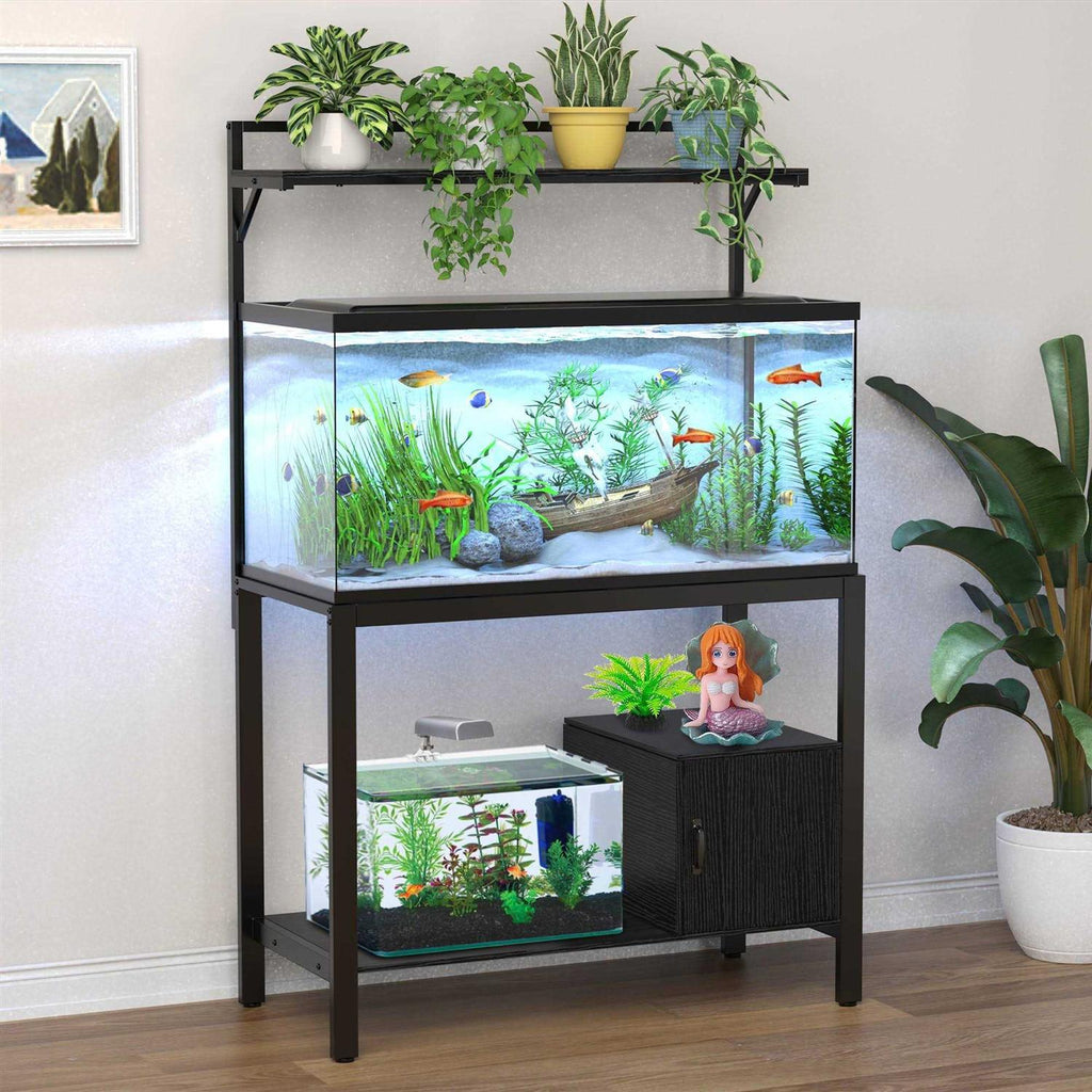 40-50 Gallon Fish Tank Stand with Plant Shelf T9797