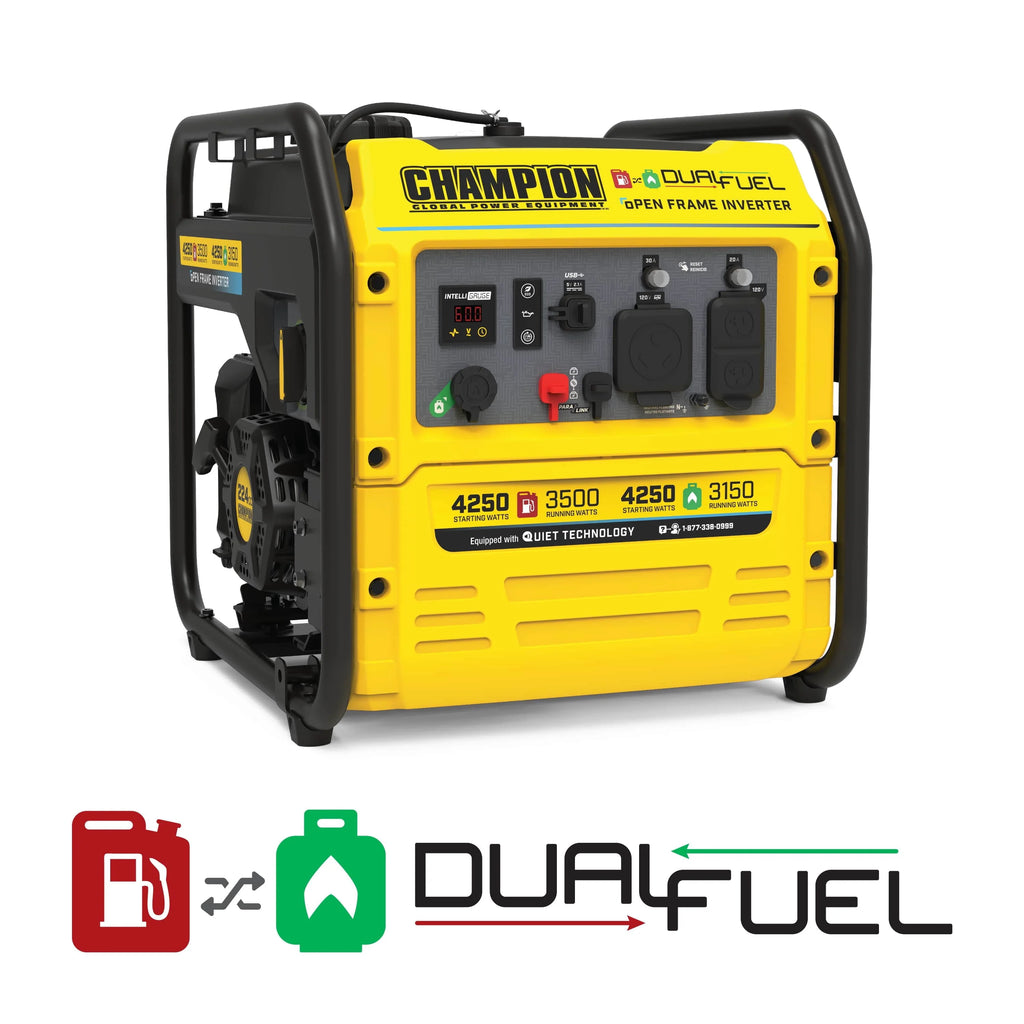 4250-Watt Dual Fuel Open Frame Inverter Generator L69910