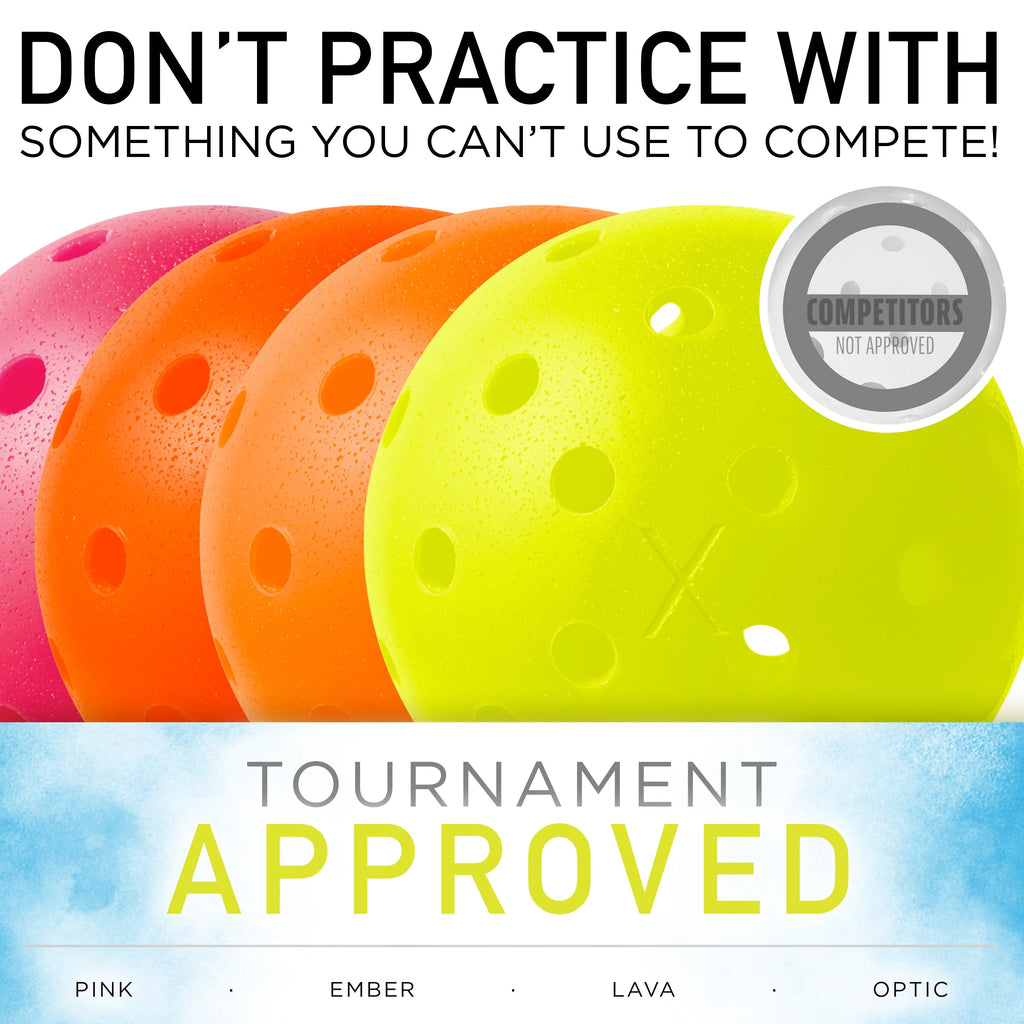 6 Pack Regulation Size Outdoor Pickleballs Q368