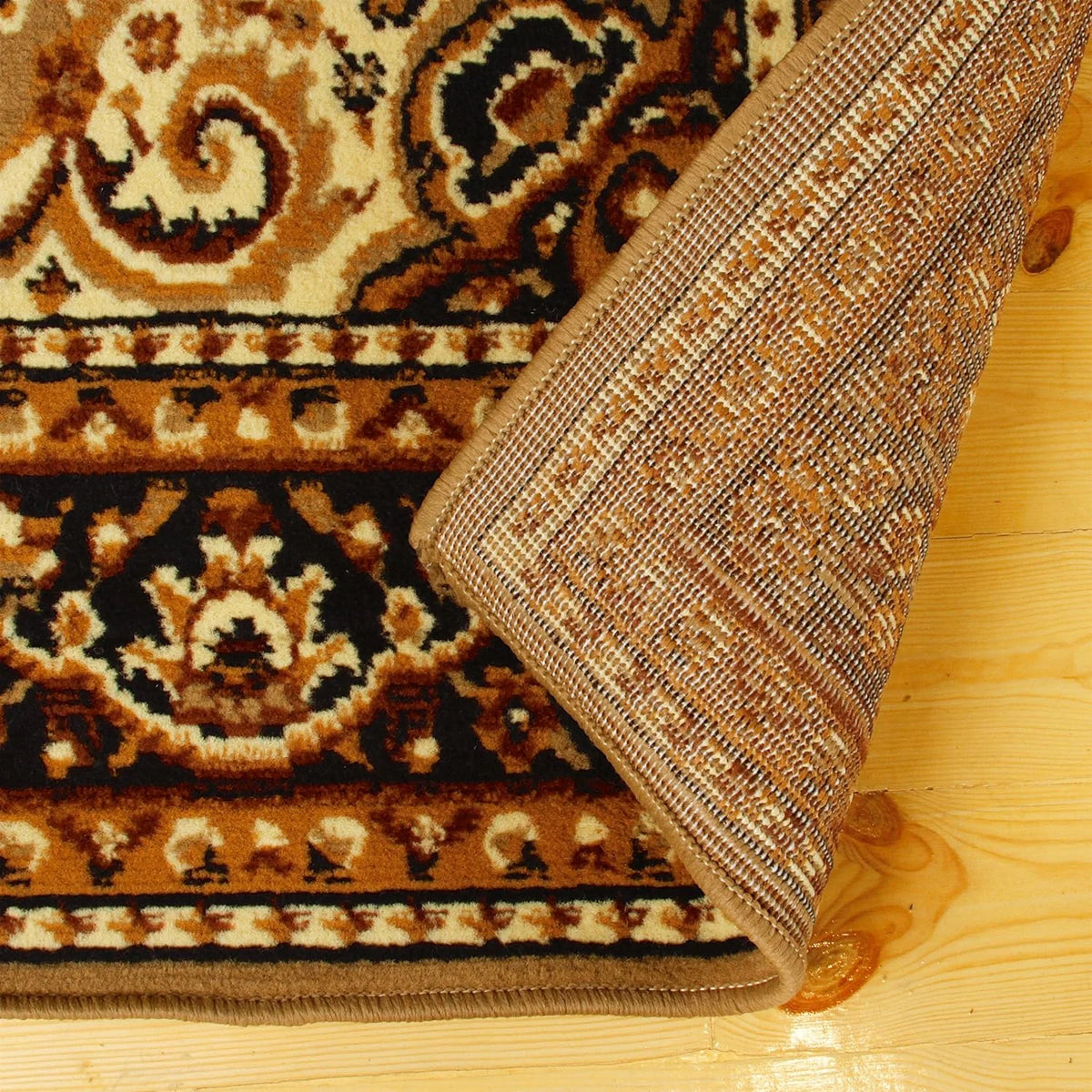 Large Indoor Runner Rug with Jute Backing, 2' 7" X 8', Brown D721048