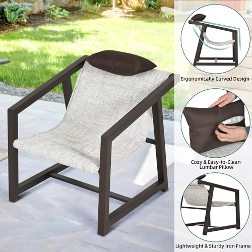4 Pieces All-Weather Wicker Patio Furniture Set W67797