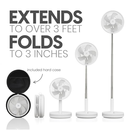 Portable Wireless Battery Operated Fan with Carry Case C99336