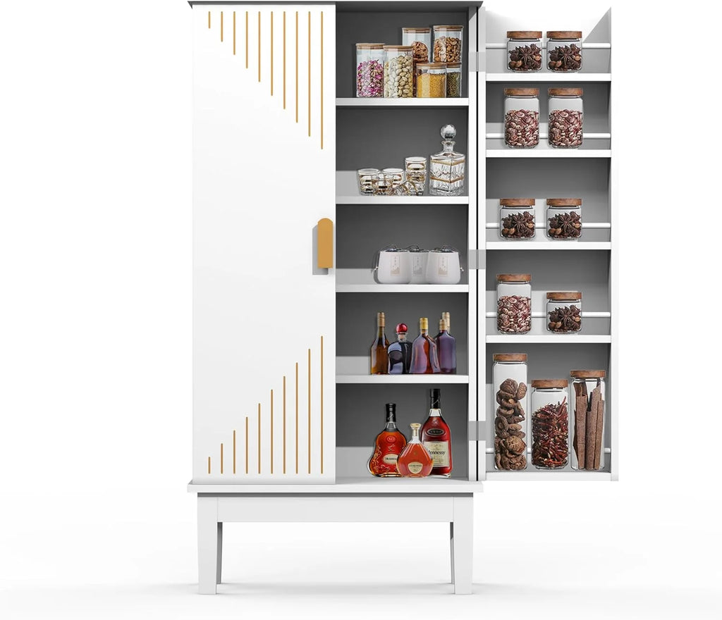 47.2” Kitchen Pantry Cabinet with Adjustable Shelves G94193