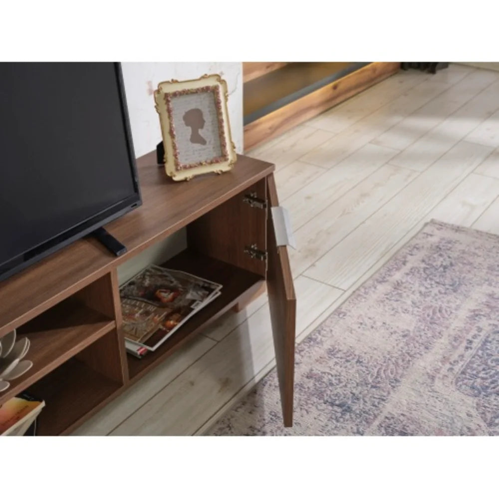 Mid Century Modern White 66 inch Tv Stand S1035