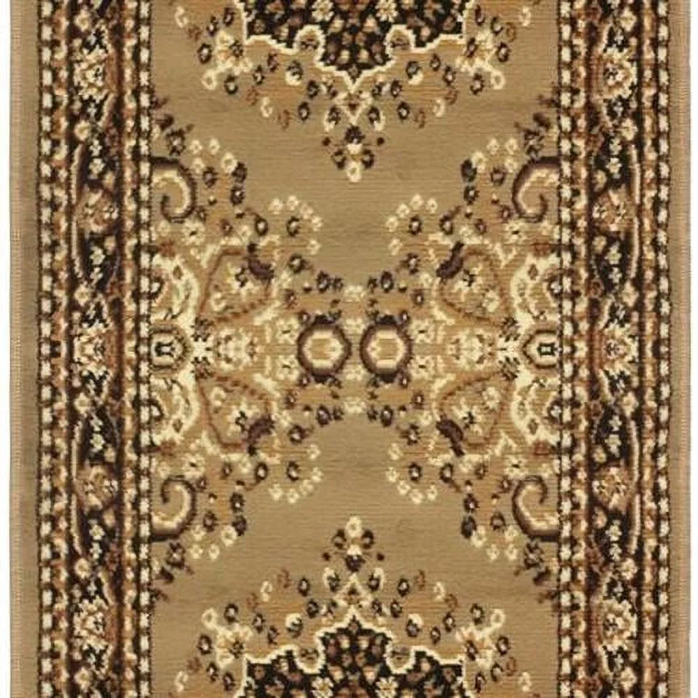 Large Indoor Runner Rug with Jute Backing, 2' 7" X 8', Brown D721048