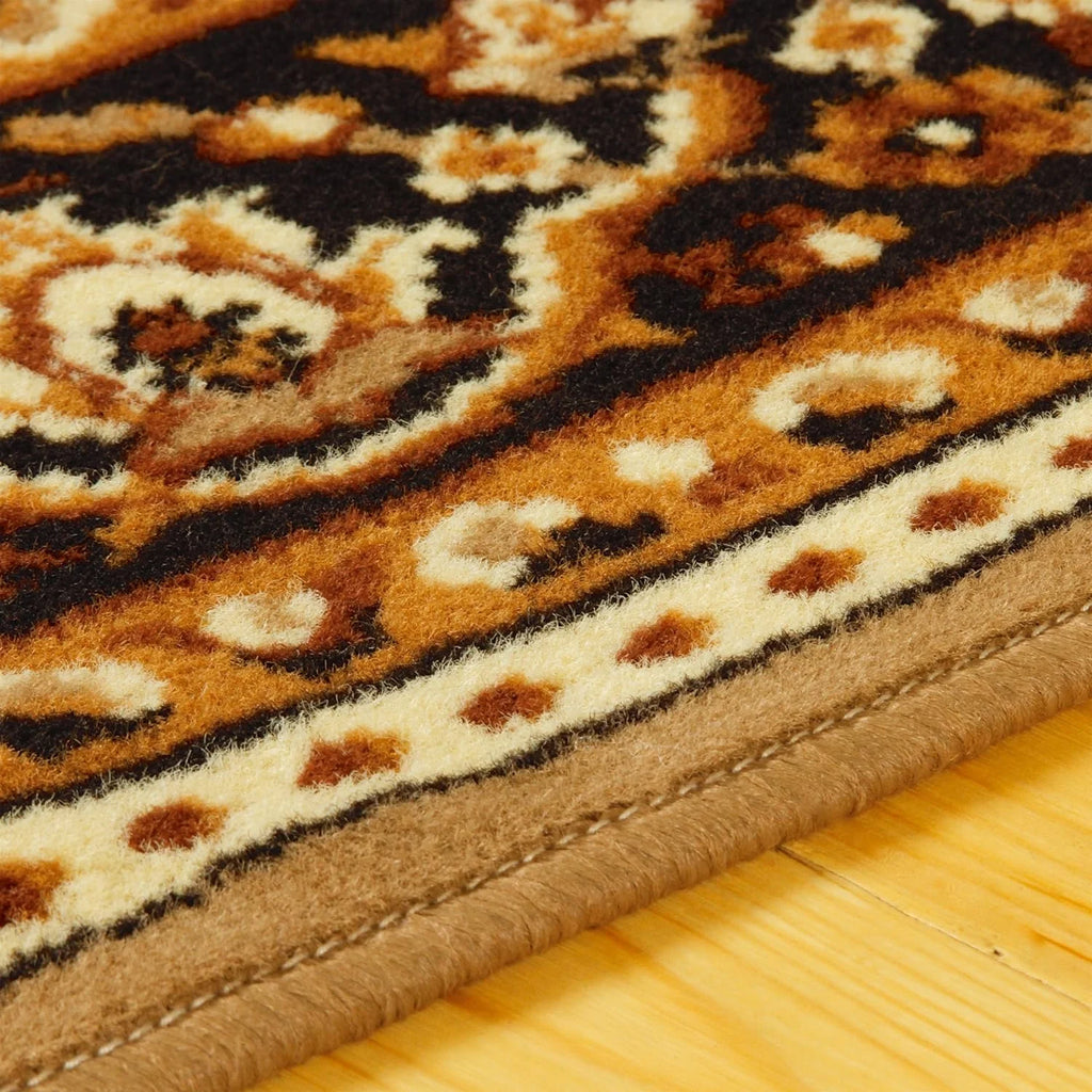 Large Indoor Runner Rug with Jute Backing, 2' 7" X 8', Brown D721048