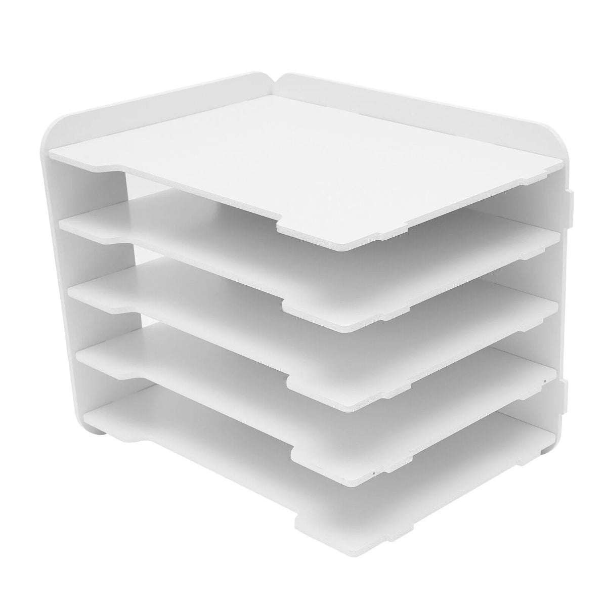 5 Tier Stackable Paper Letter Tray Organizer U9289