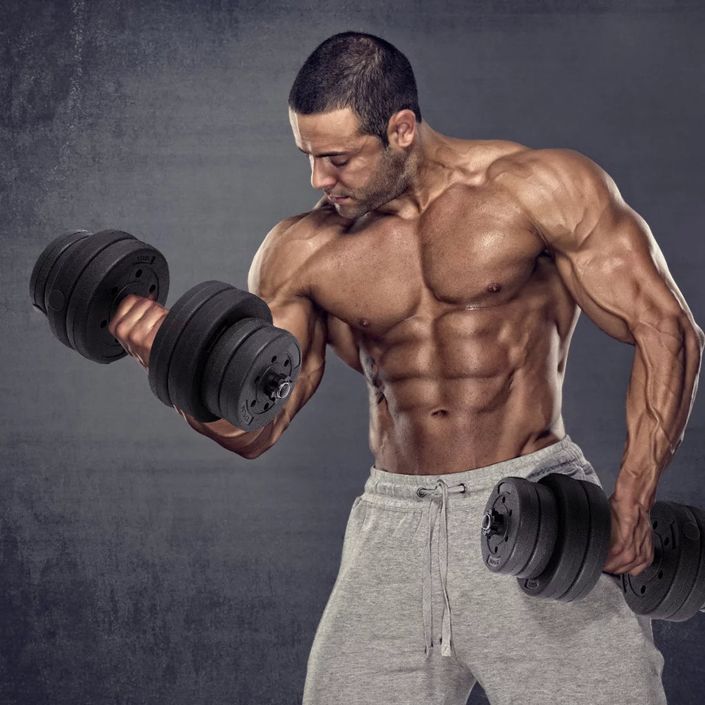 66 LB Dumbbell Weight Set with 16 Adjustable Plates A212647