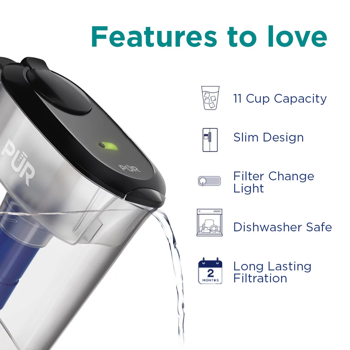 11-Cup Water Pitcher Filtration System B818417