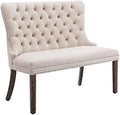 Velvet Tufted Back Dining Chairs with Gold Metal Legs Y44228