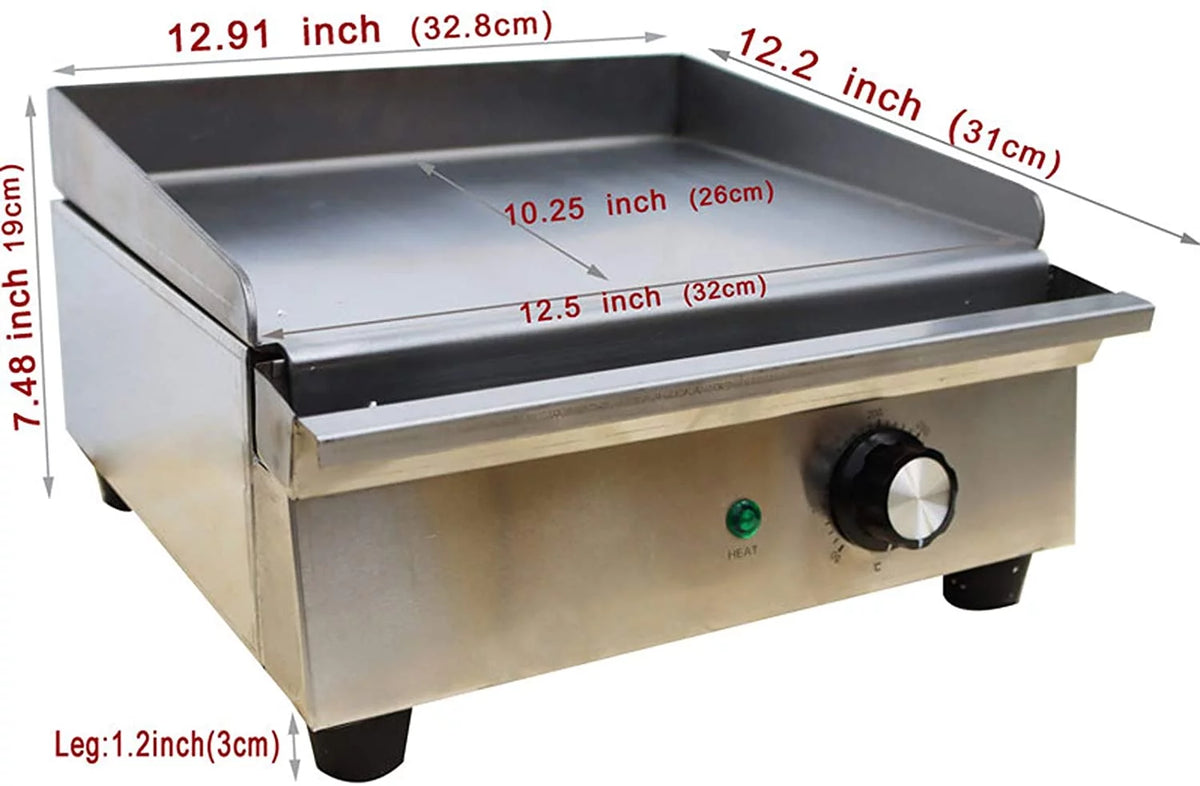 Commercial Countertop Electric Griddle D3173