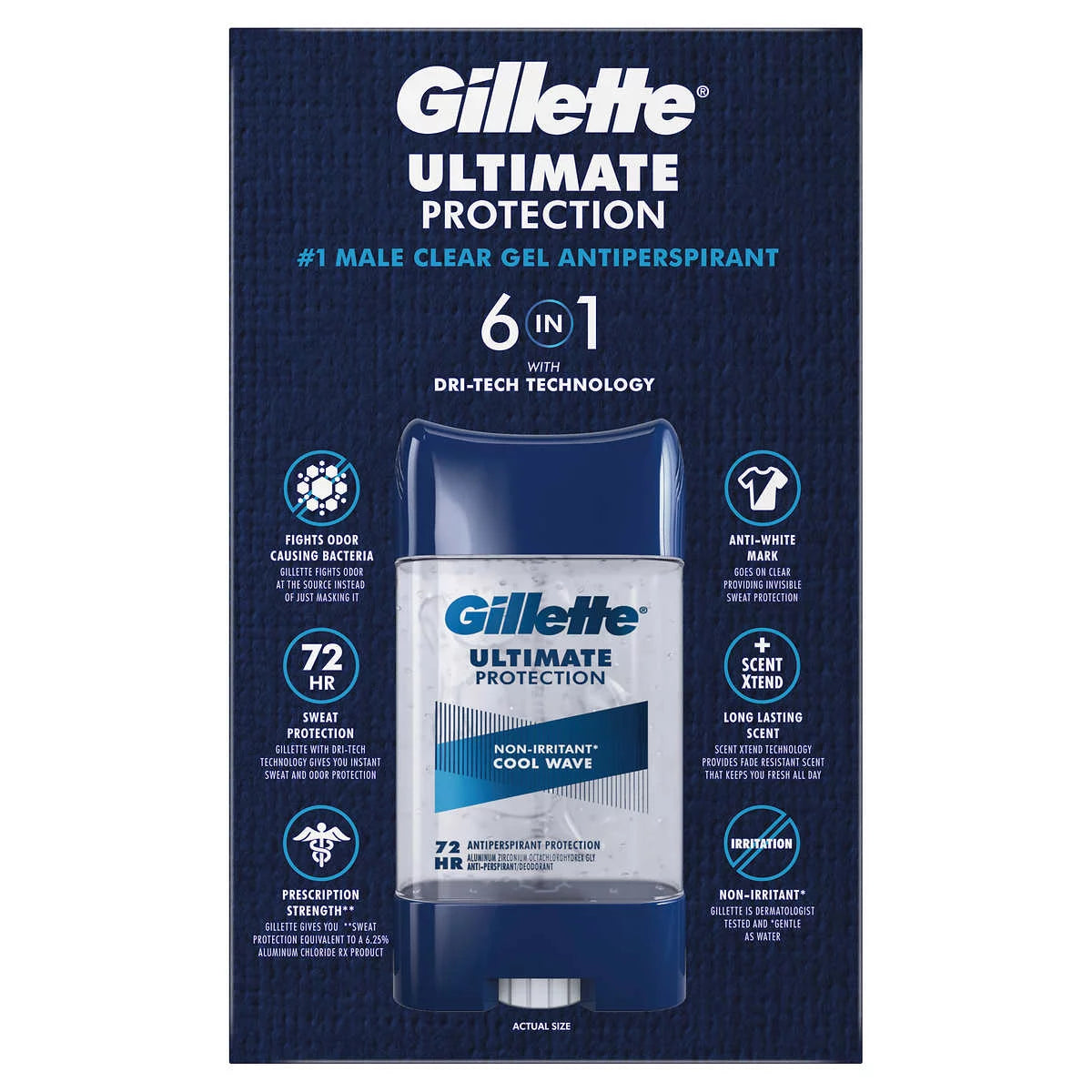 6-in-1 Antiperspirant 3.8 oz 5-Pack E4531