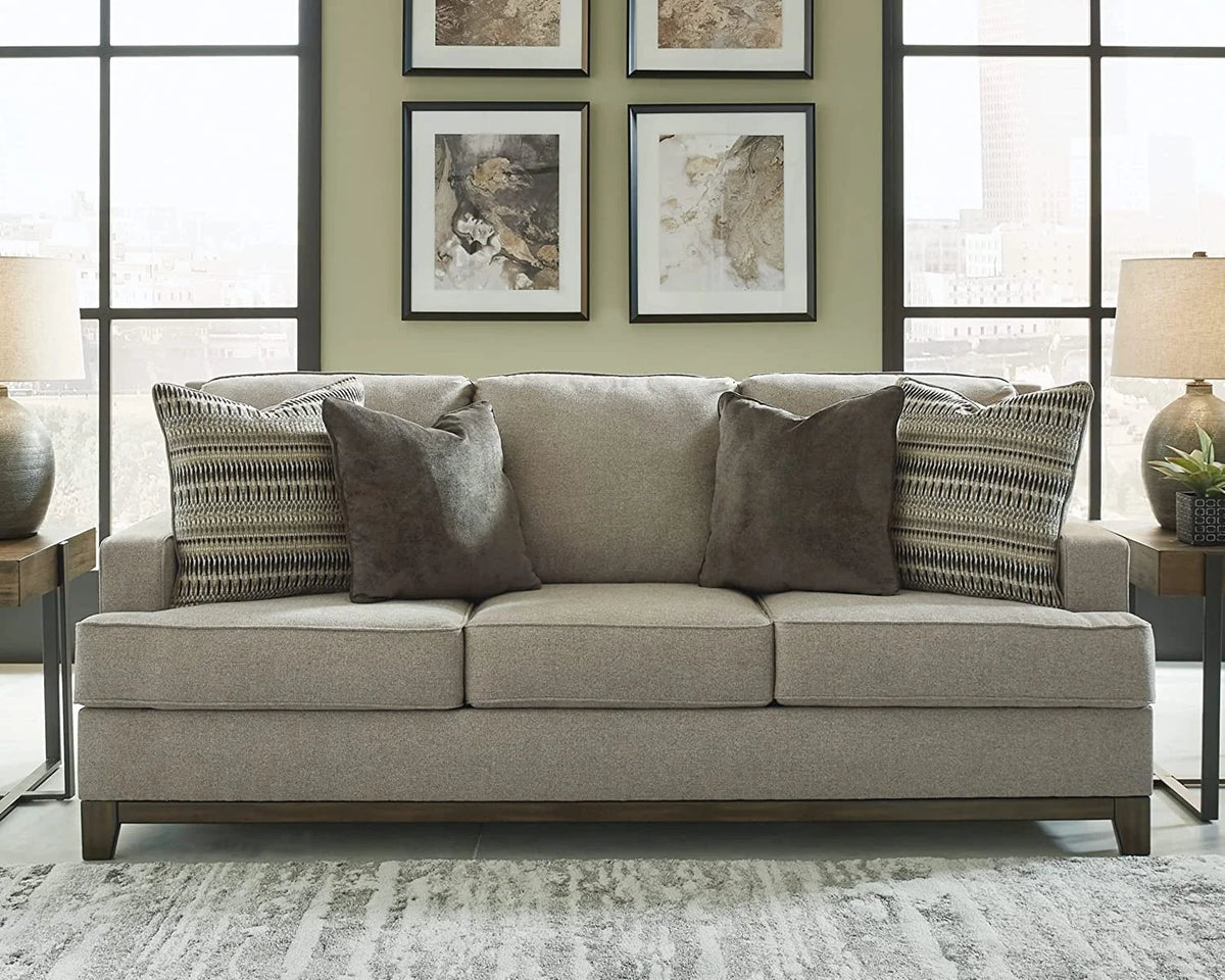 Gray Fabric & Wood Sofa G248715