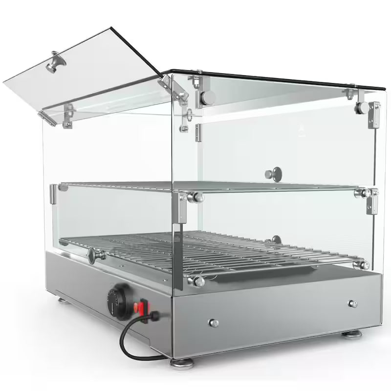 Countertop Commercial Food Warmer Display Case in Stainless Steel C5861