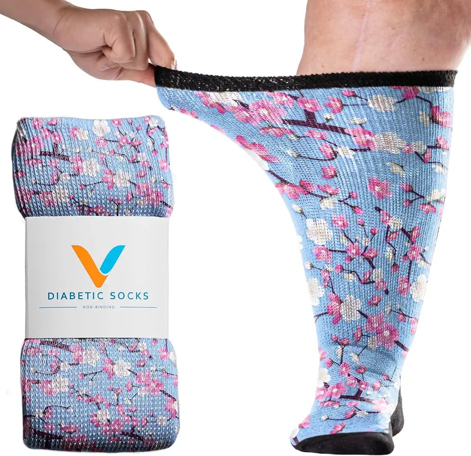 Non Binding Seamless Toe Loose Fit Diabetic Socks X72213