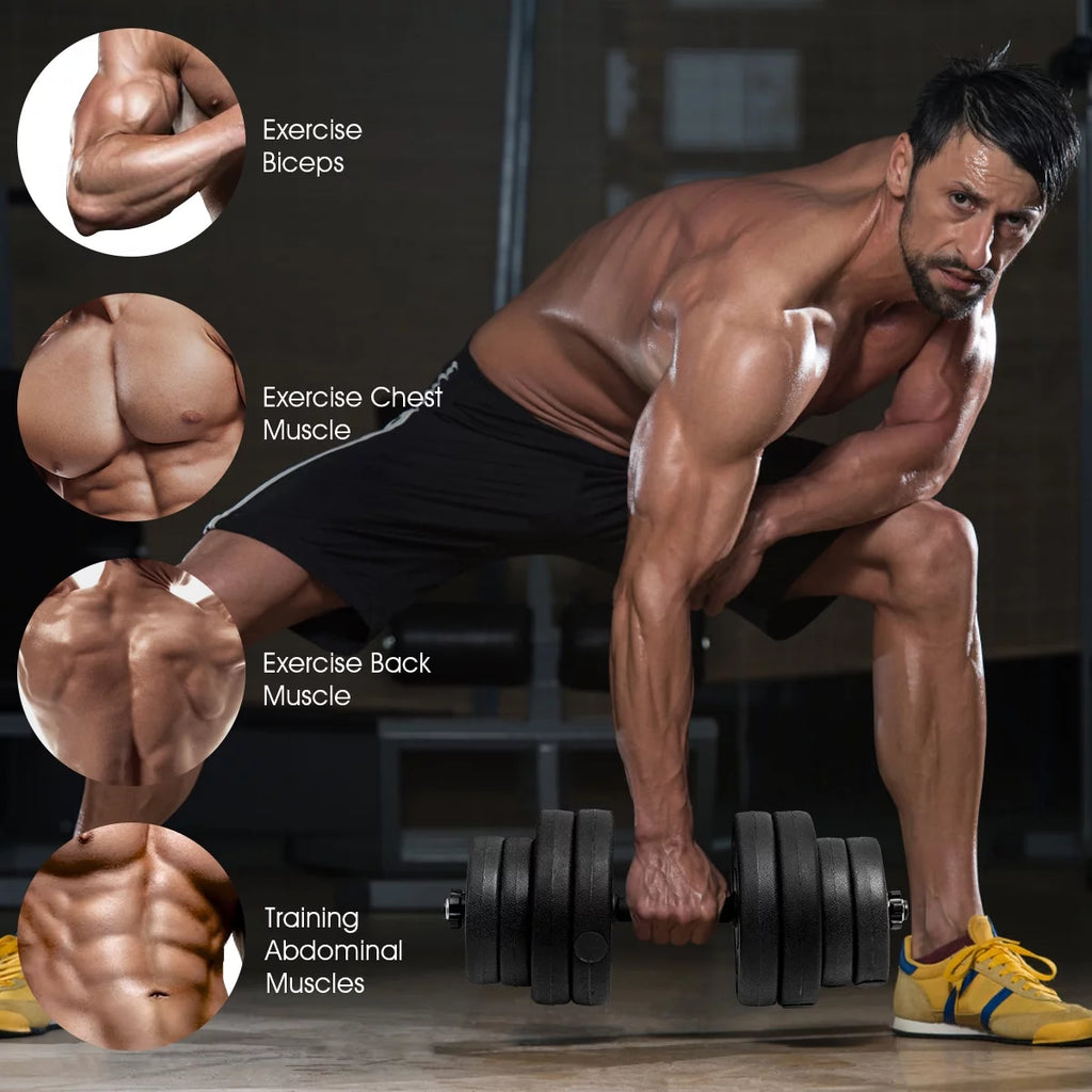 66 LB Dumbbell Weight Set with 16 Adjustable Plates A212647