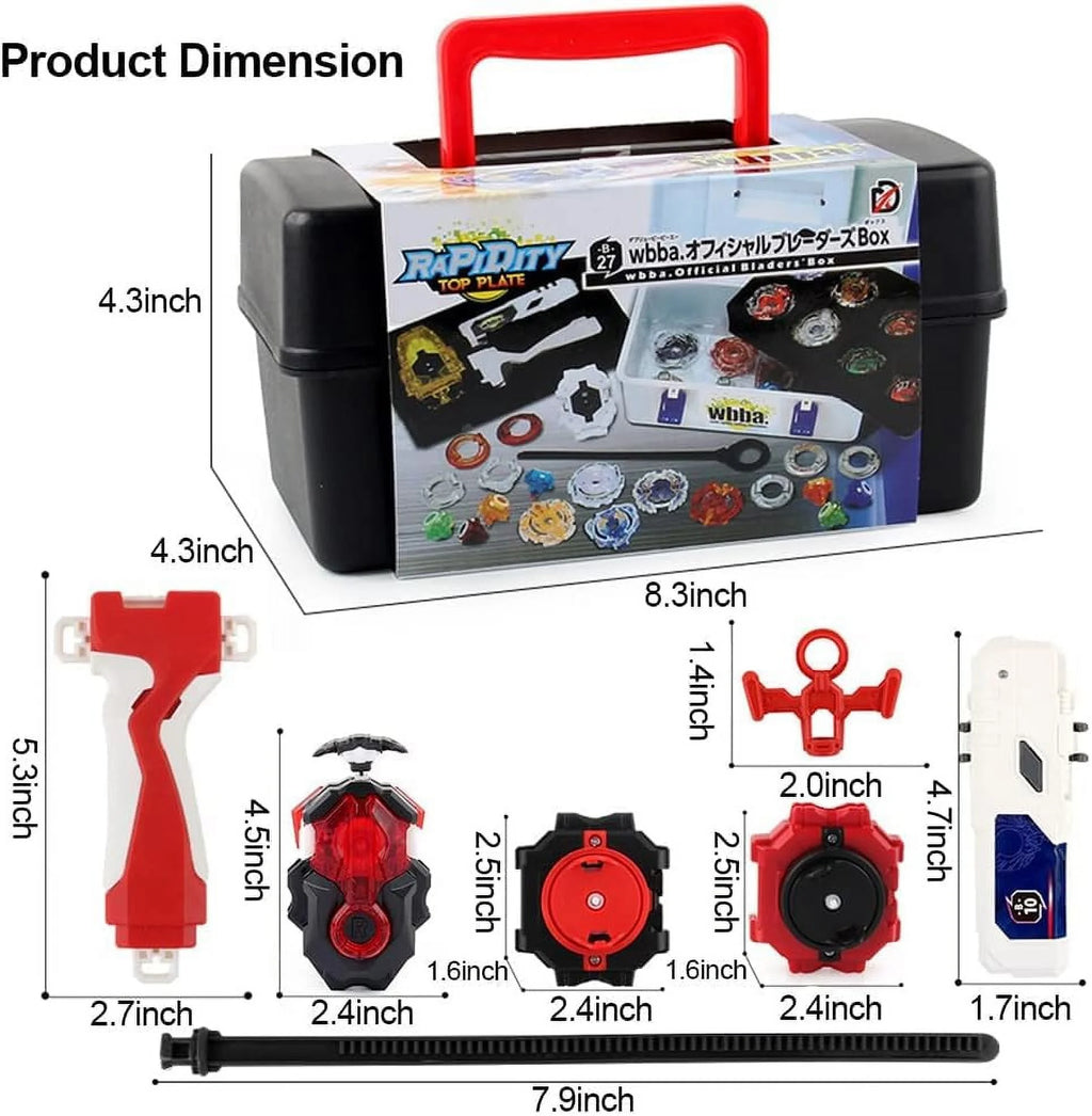 Bey Battling Top Blade Burst 12 Pieces Pack with 4D Launcher Grip R399