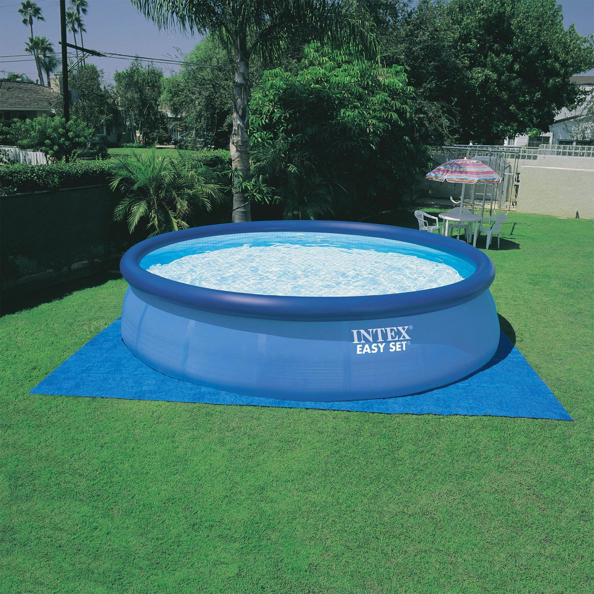 15ft x 42in Inflatable Above Ground Swimming Pool with Pump G884