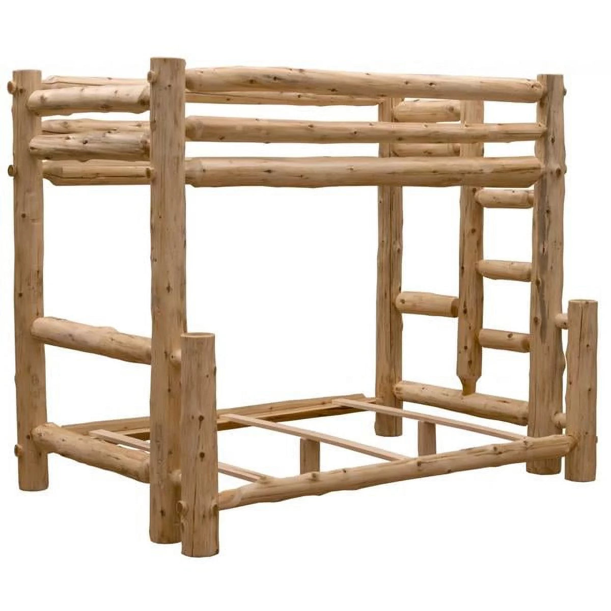 Left Log Bunk Bed Rustic Natural Cedar Y2238