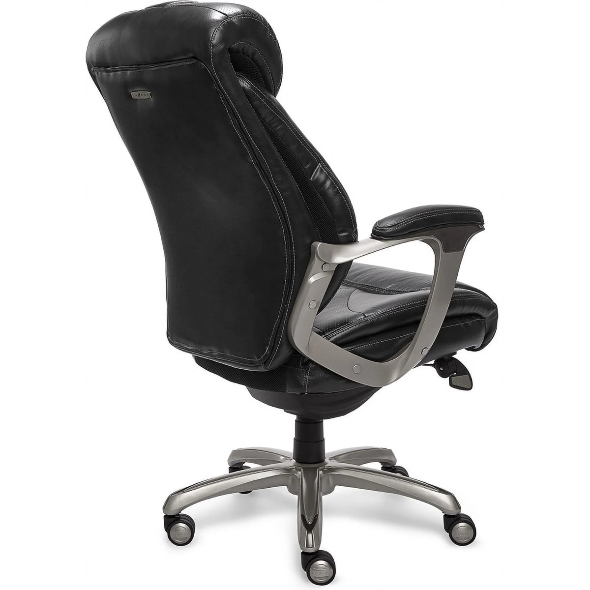 Black Faux Leather Metal Executive Office Chair Y460