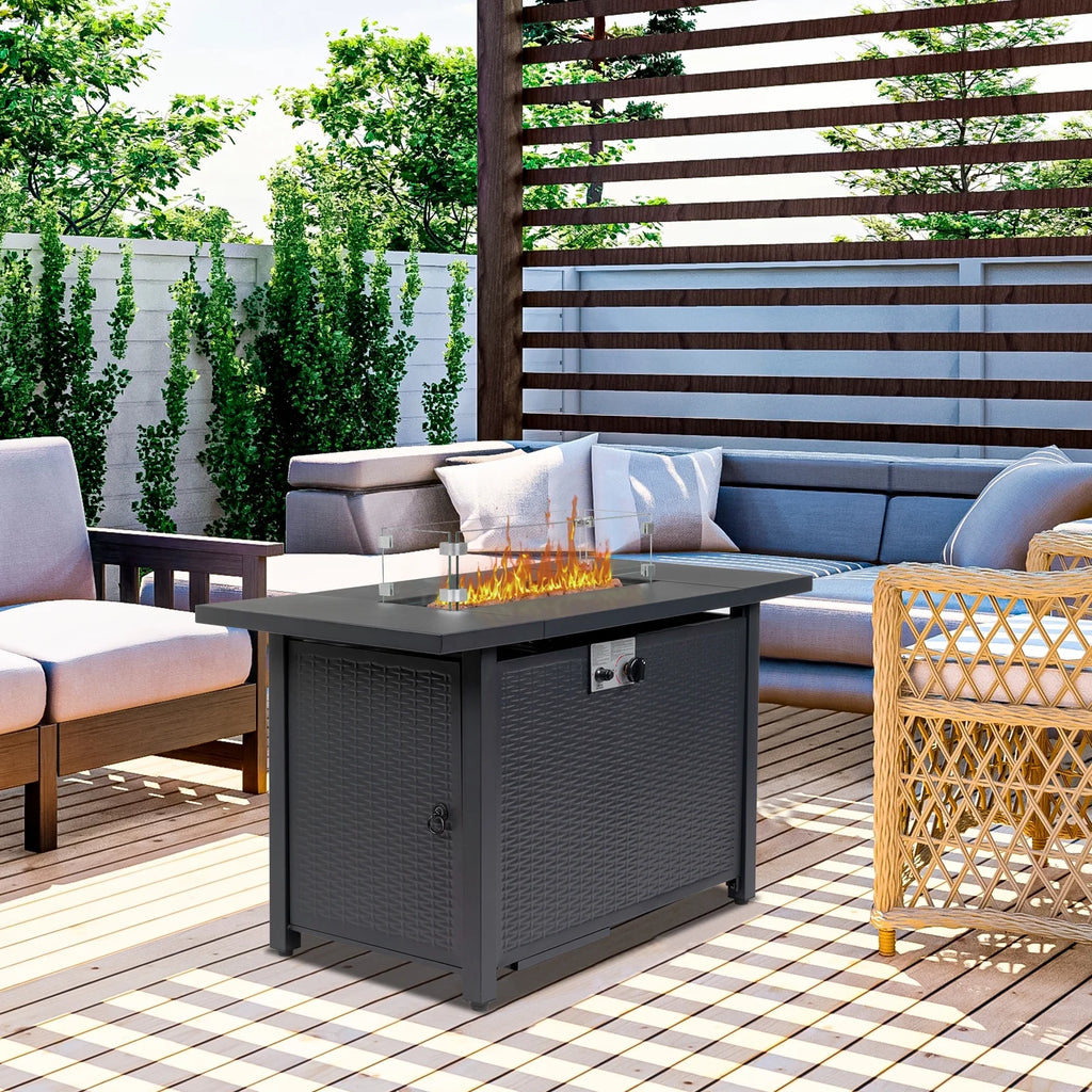 43.3 inch 50,000 BTU Propane Gas Fire Pit Table E580676