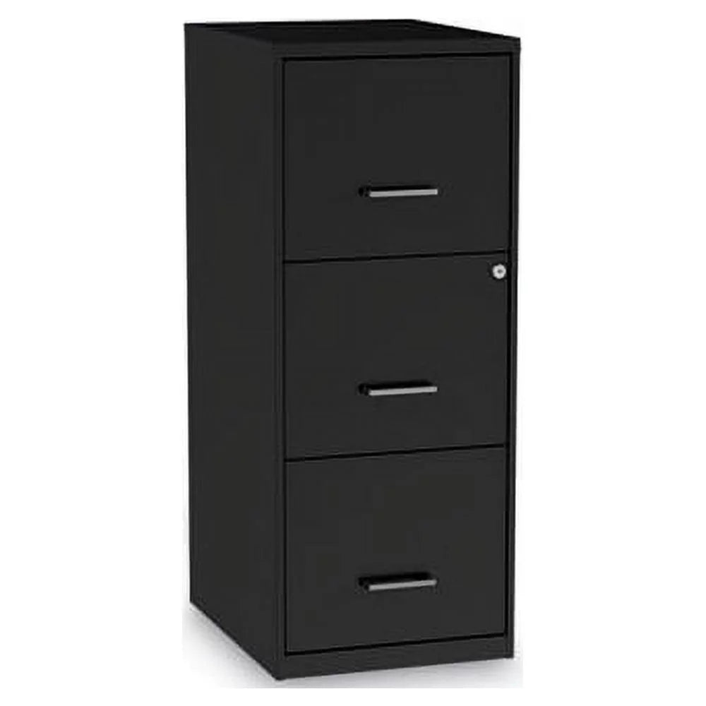 Black 3 Drawer Vertical File Cabinet P2760