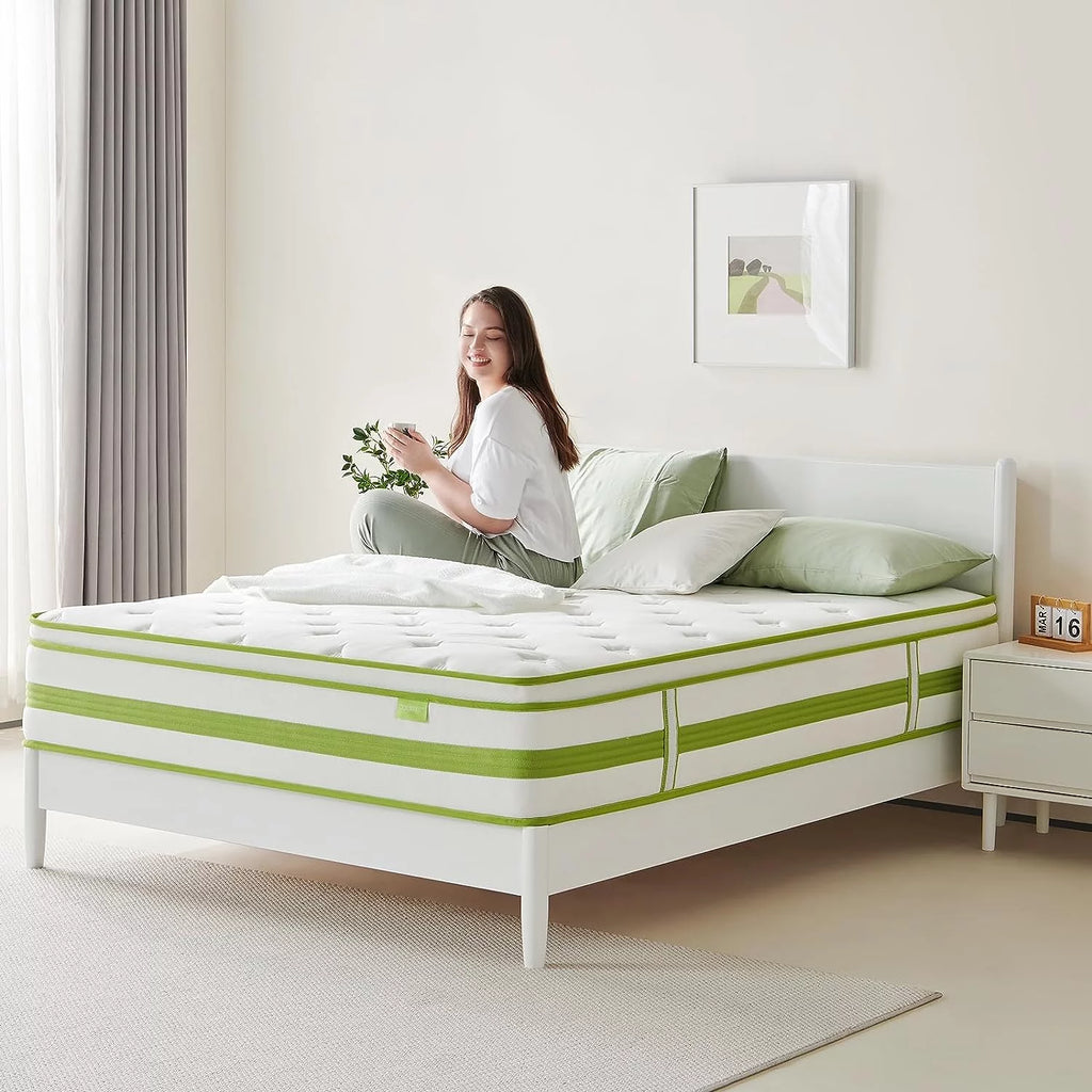 Queen 12 Inch Hybrid Memory Foam Mattress O20238