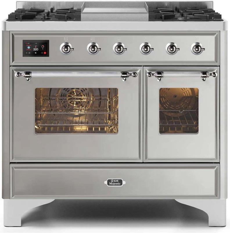 40 Dual Fuel Propane Gas Range Stainless Steel J854349