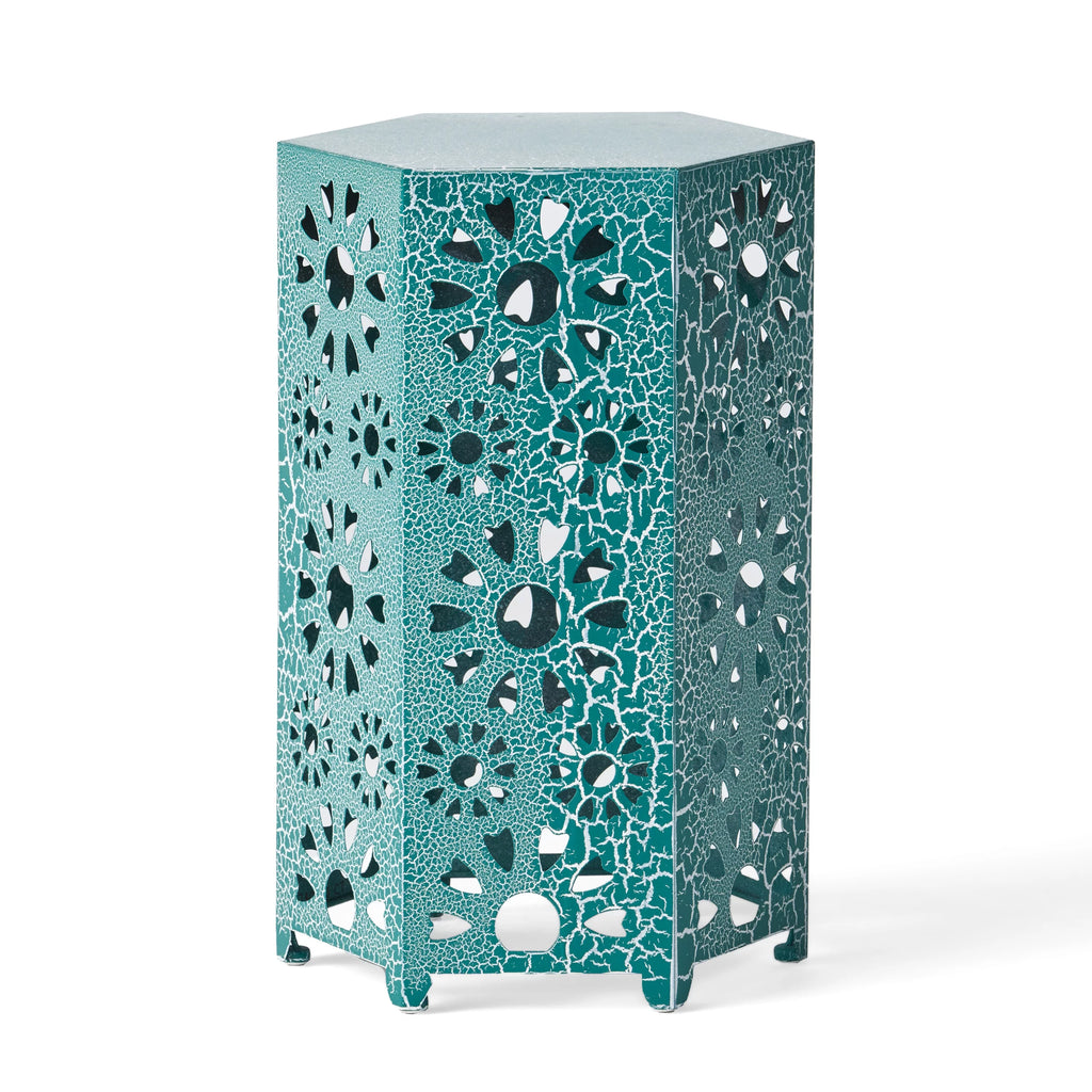 12 Inch and 14 Inch Iron Side Table Set U414
