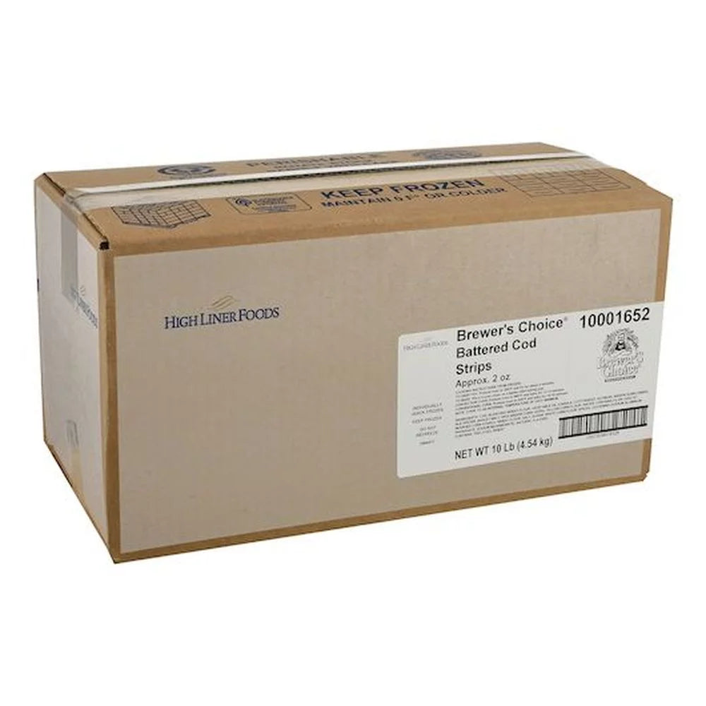 Battered Cod Fillet Strip 2 Ounce 5 Pound B3004