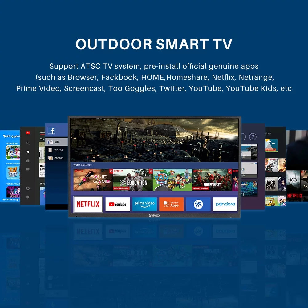 43 inch 4K UHD IP55 Waterproof Outdoor Smart TV P397