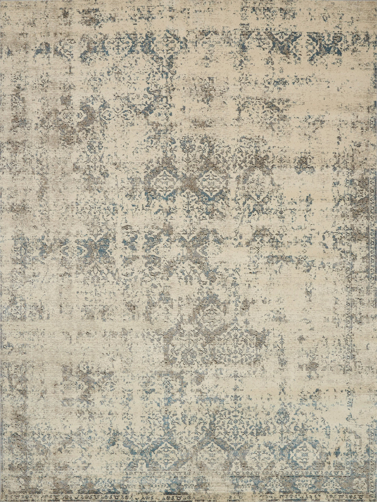 Ivory Grey 6'7 x 9'2 Rug R2801