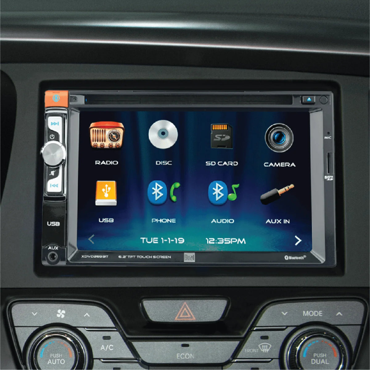 6.2 inch Double DIN Car Stereo Head Unit with CD/DVD O562
