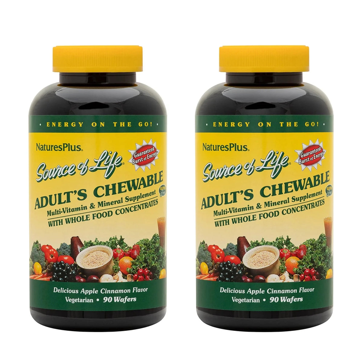 Apple Cinnamon Chewable Multi-Vitamin & Mineral Supplement 90 Wafers L4019