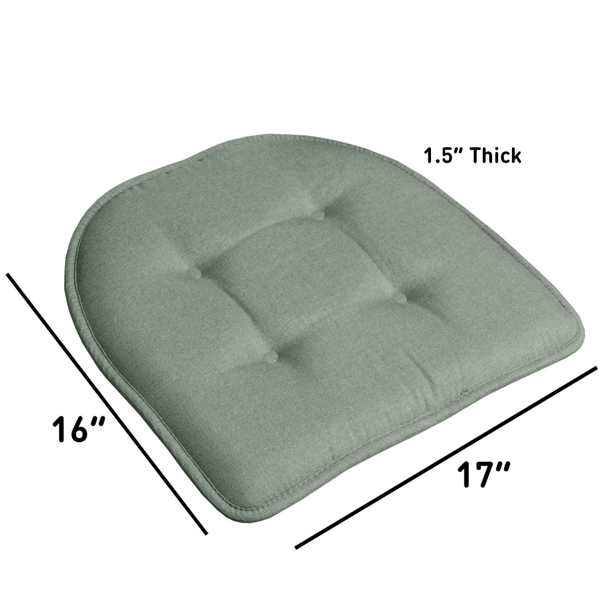 Memory Foam No Slip Chair Pad Cushion 6 Pack B996726