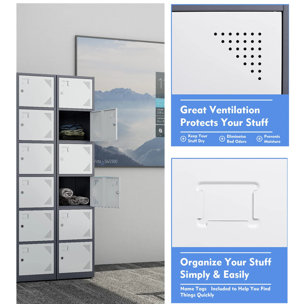 Metal Locker with 6 Doors P927