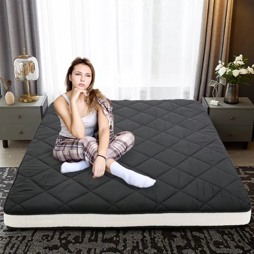 Japanese Floor Mattress 4 Thick Sherpa Fleece Folding Sleeping Pad 80*60 K469