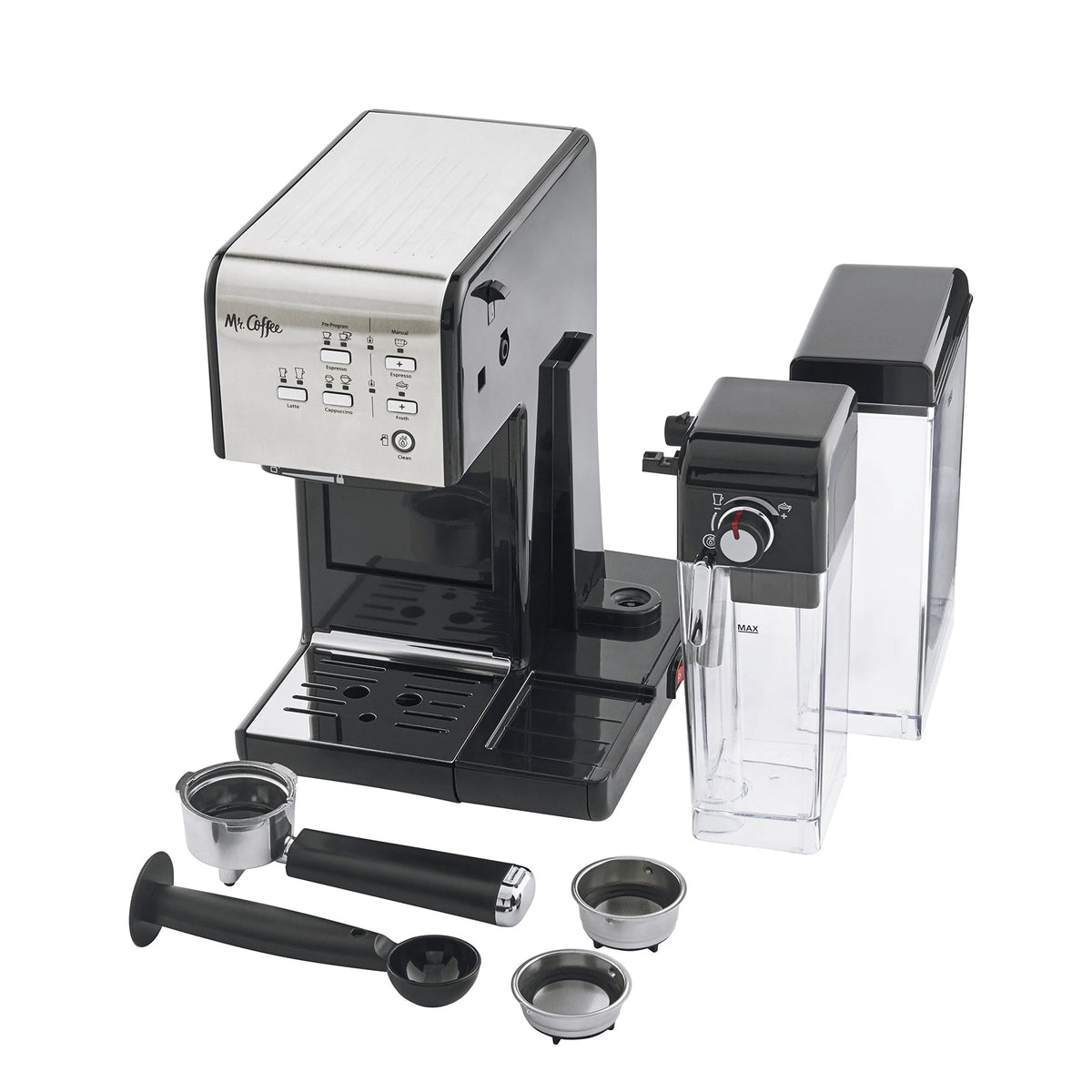 Black Espresso and Cappuccino Machine L1495