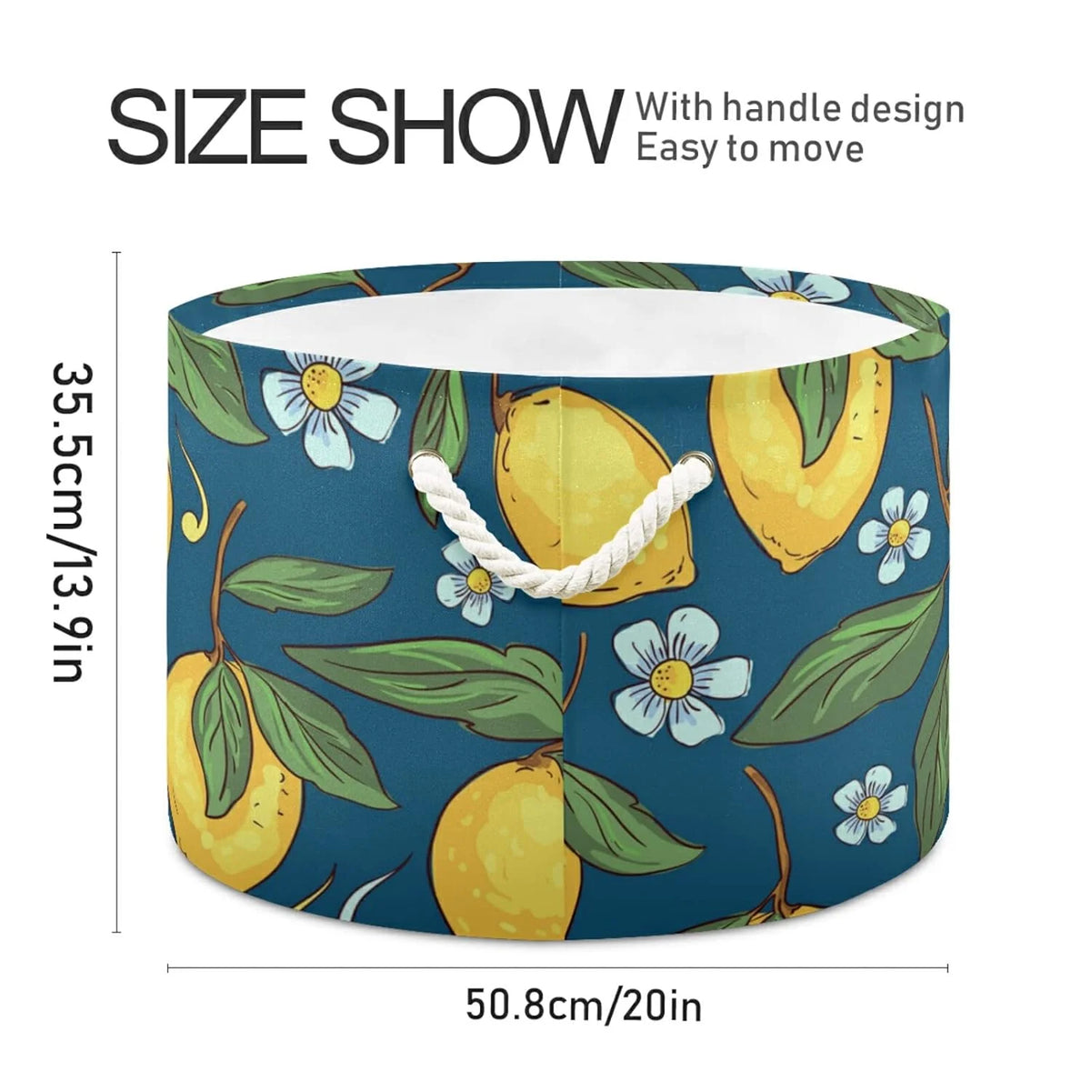 Collapsible Storage Basket with Handle R62328