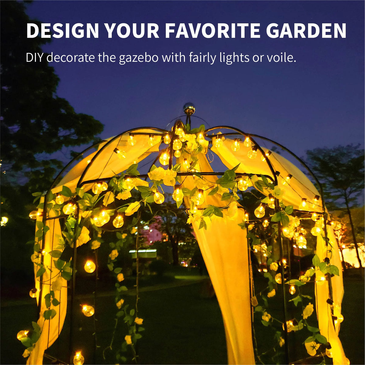 Iron Birdcage-Shaped Metal Garden Arch G767208