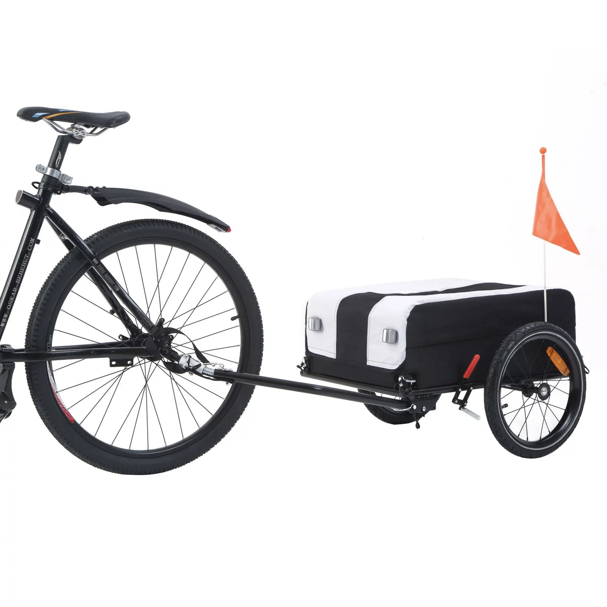 Folding Bike Cargo Trailer with Removable Cover L39163