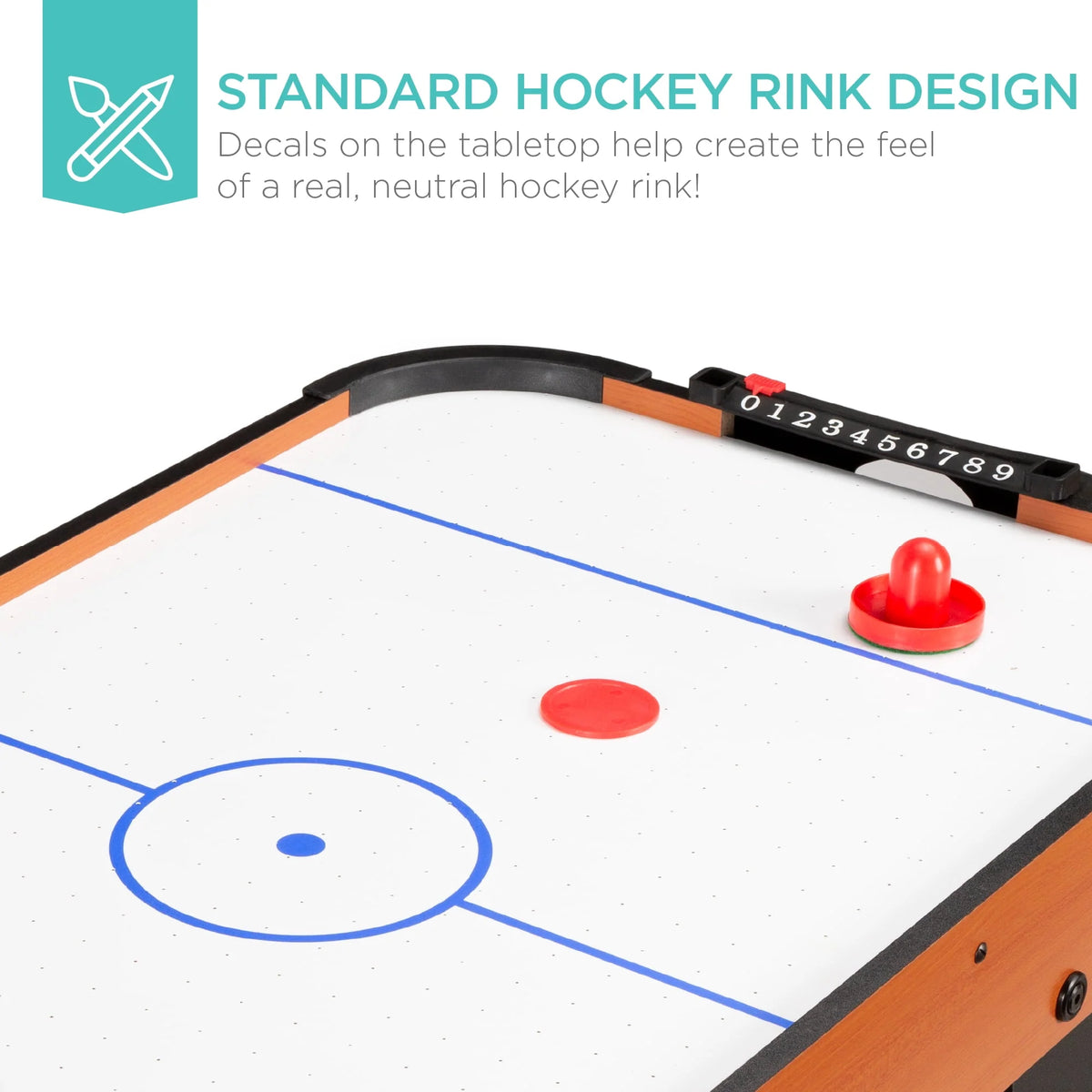 40in Air Hockey Arcade Table with Electric Fan, 2 Strikers, 2 Pucks R534