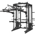 Commercial Smithe Machine with 308lb Dual Weight Stacks, Power Cage Squat Rack with Lever Arm & Leg Press, Cable Crossover Machine B221728