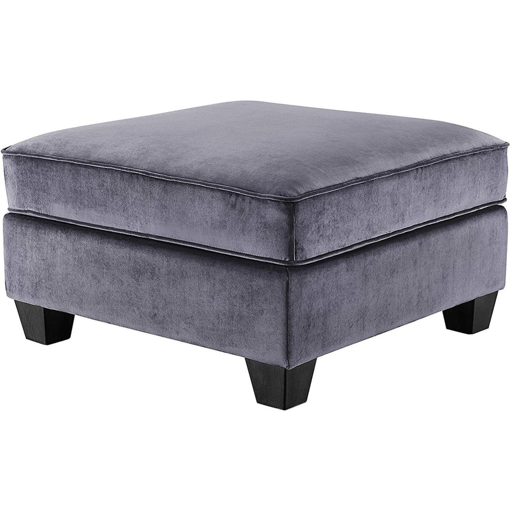 Gray Velvet 8Pc Modular Sectional Sofa Y3124