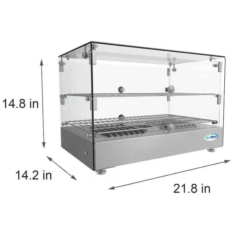 Countertop Commercial Food Warmer Display Case in Stainless Steel C5861