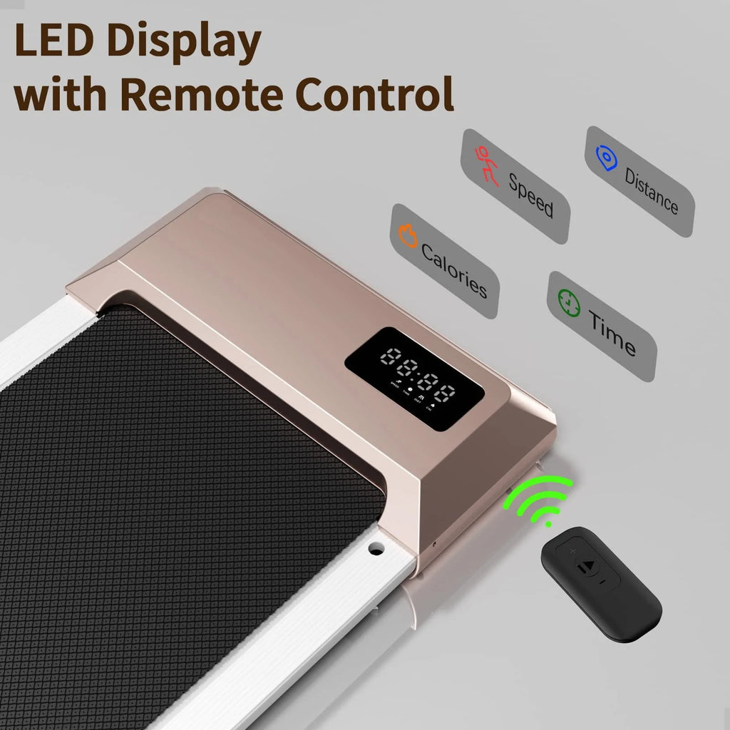 2.5Hp Ultra-Quiet Walking Pad Treadmill with Remote Control B808121