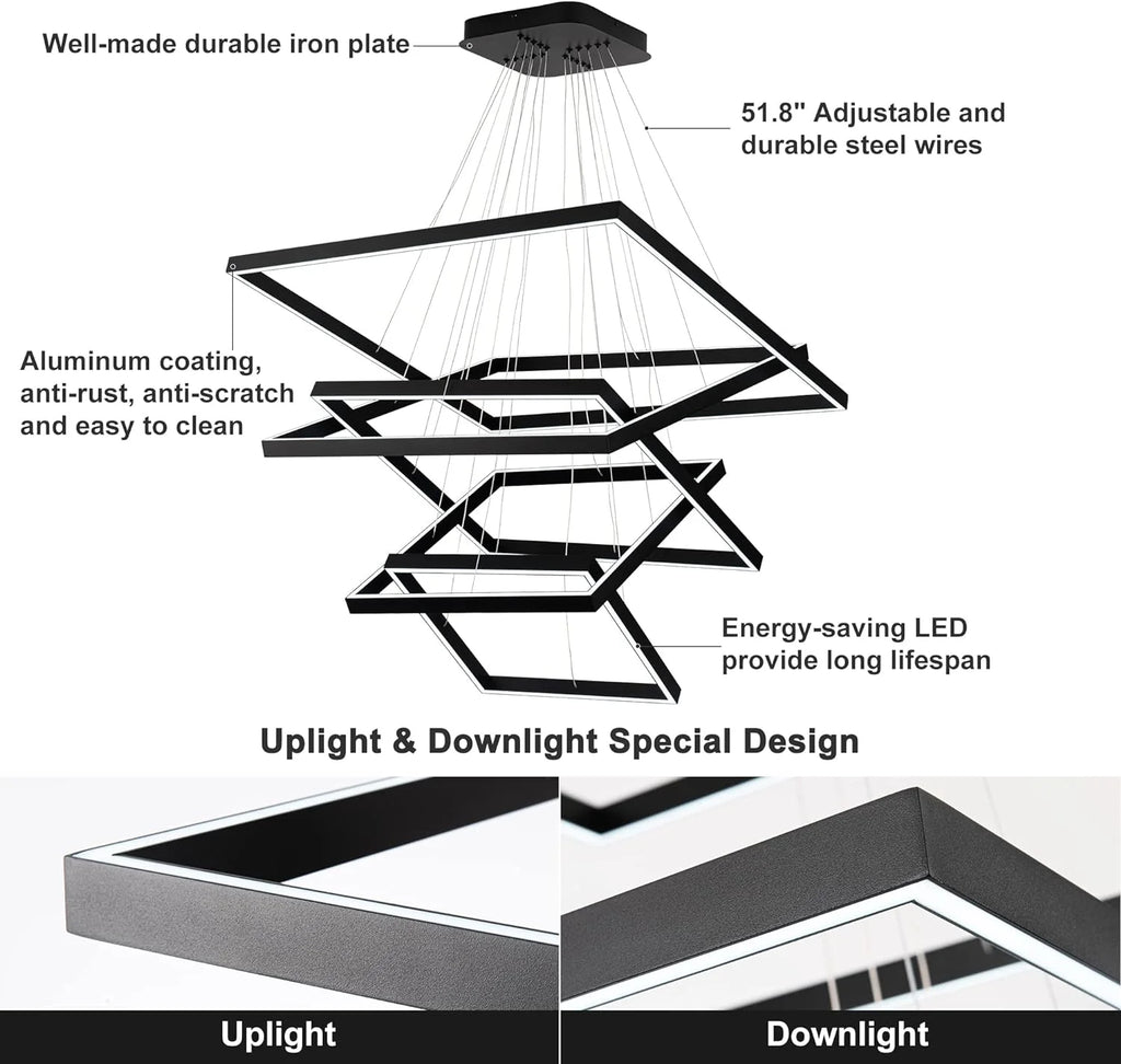Square LED Ceiling Light Fixture K7420