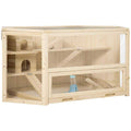3 Tier Wooden Hamster Cage Small Animal House with Slide V799