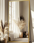 Black 71"x28" Full-Length Floor Mirror with Stand X791